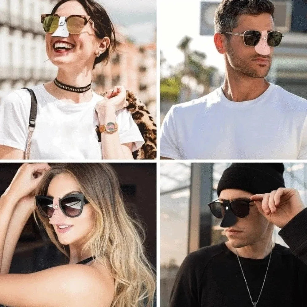 Creative Nose Protector for Sunglasses Anti Sun Soothing Sun Protection Nose Guard PU Leather Portable UV Cut Nose Patch Summer