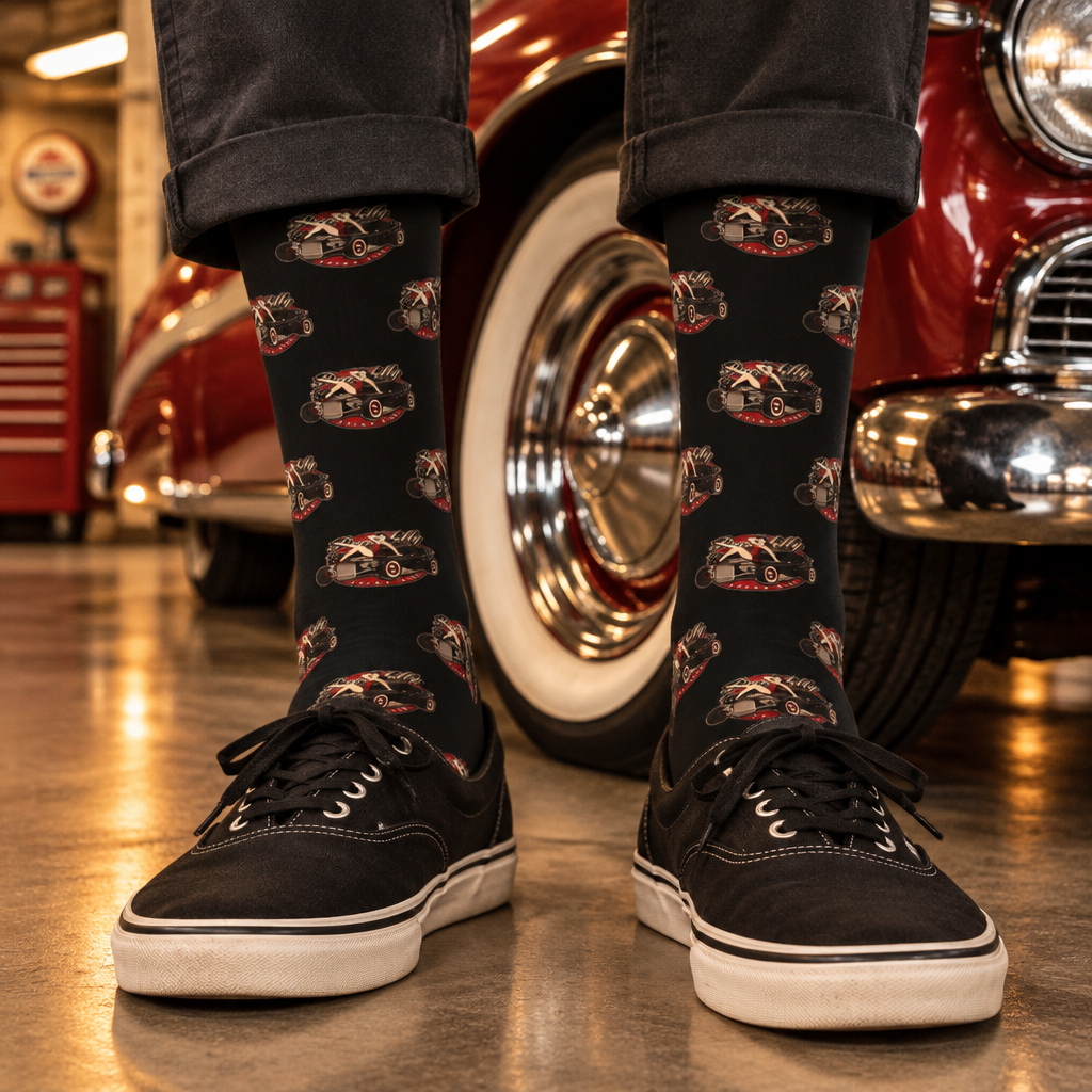 Rockabilly Hot Rod Pin Up-strumpor