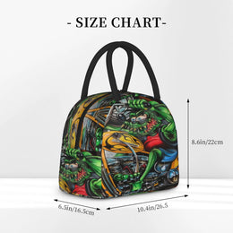 Rat Fink Accessories Insulated Lunch Bag For Outdoor  Food Storage Bag Reusable Thermal Cooler Bento Box